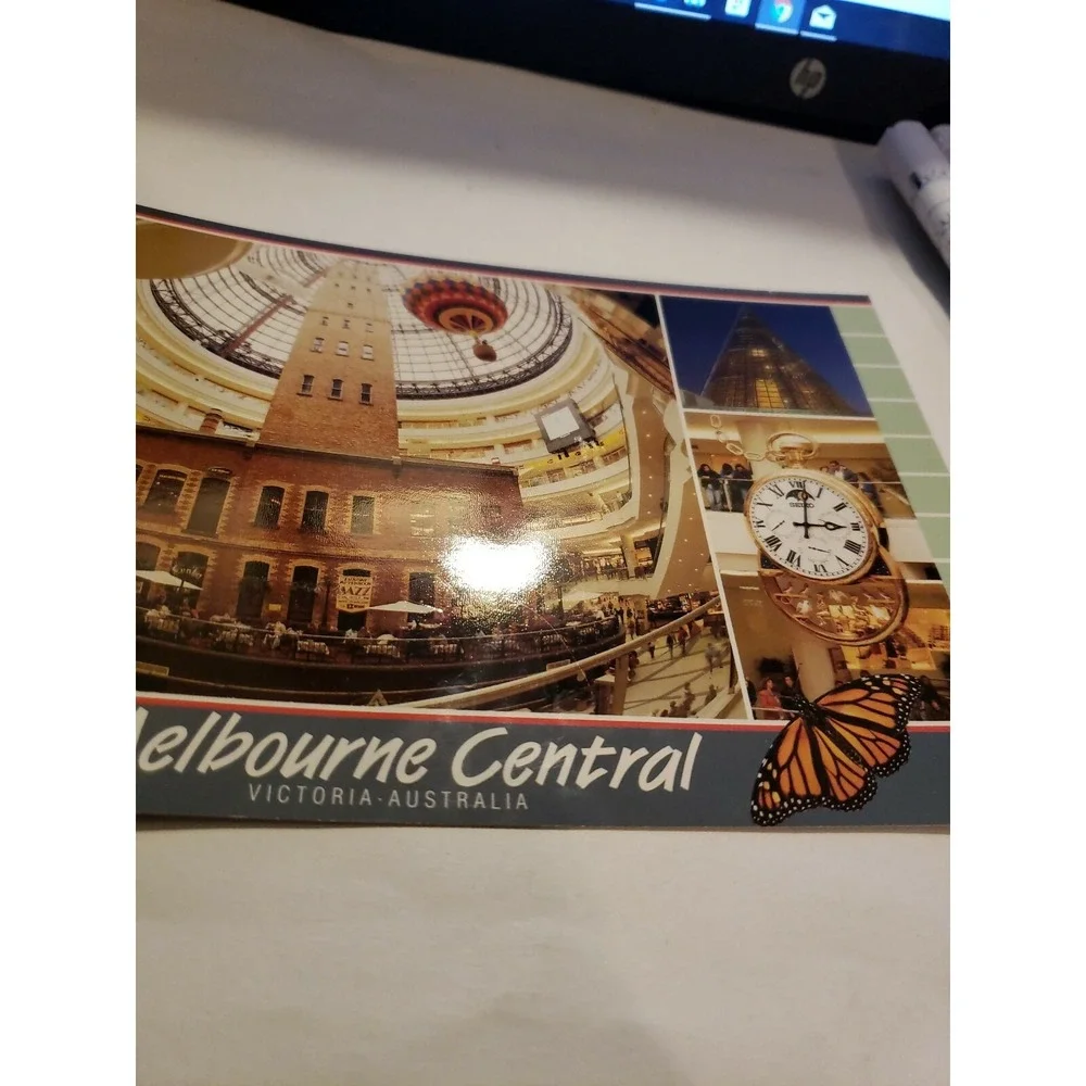 Vintage RPPC Postcard Unused Melbourne Central‎ Australia Victoria A1-21